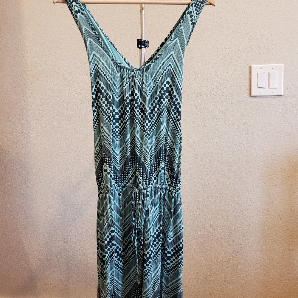 Mint Green and Black Dress